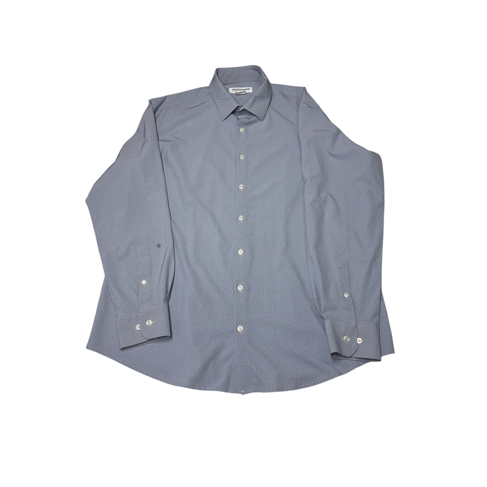 Mizzen+Main Performance‎ Mens wear Shirt XL Classic Light Blue Geometric Print